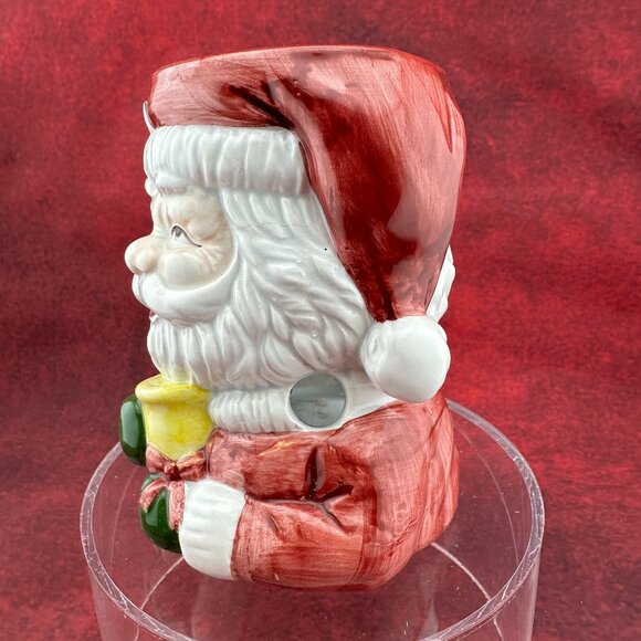 SANTA POTPOURRI, HAND PAINED CERAMIC FIGURINE w/ BOX, 5" TALL SLIGHTLY USED - Picture 2 of 11